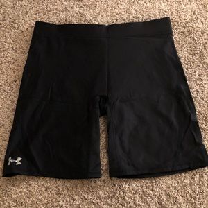 Under Armour workout shorts.